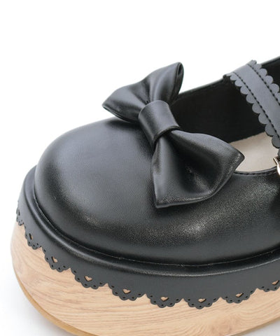 Wooden Sole Design Pumps