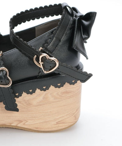 Wooden Sole Design Pumps