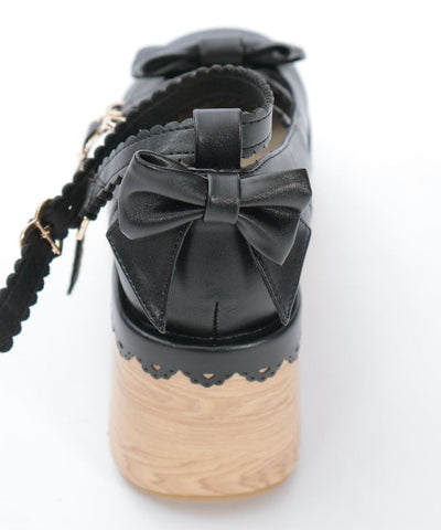 Wooden Sole Design Pumps