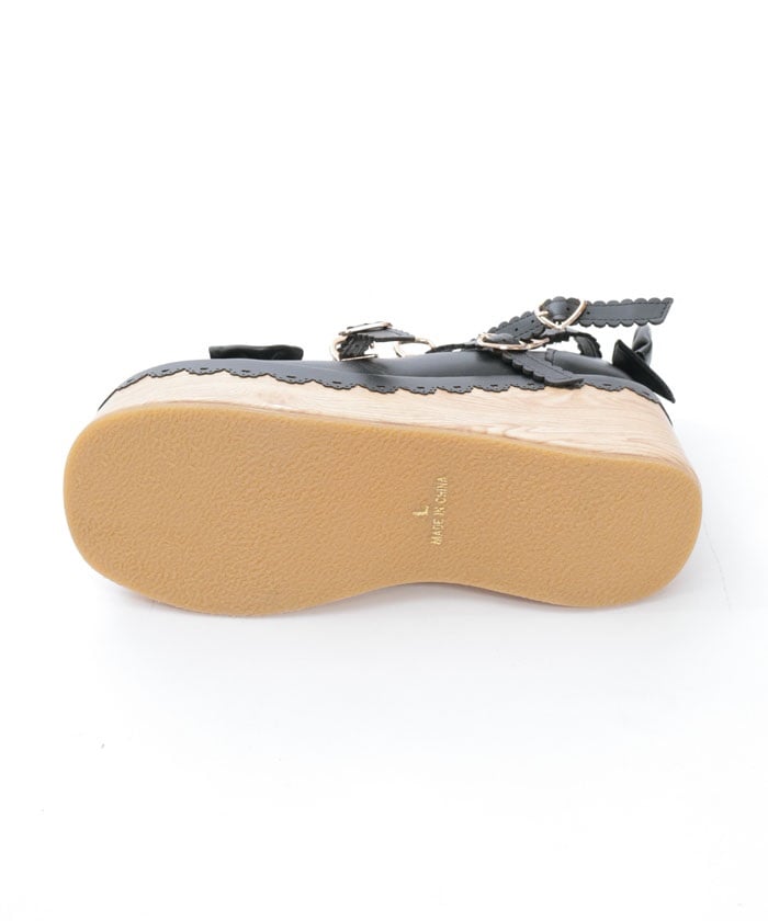 Wooden Sole Design Pumps
