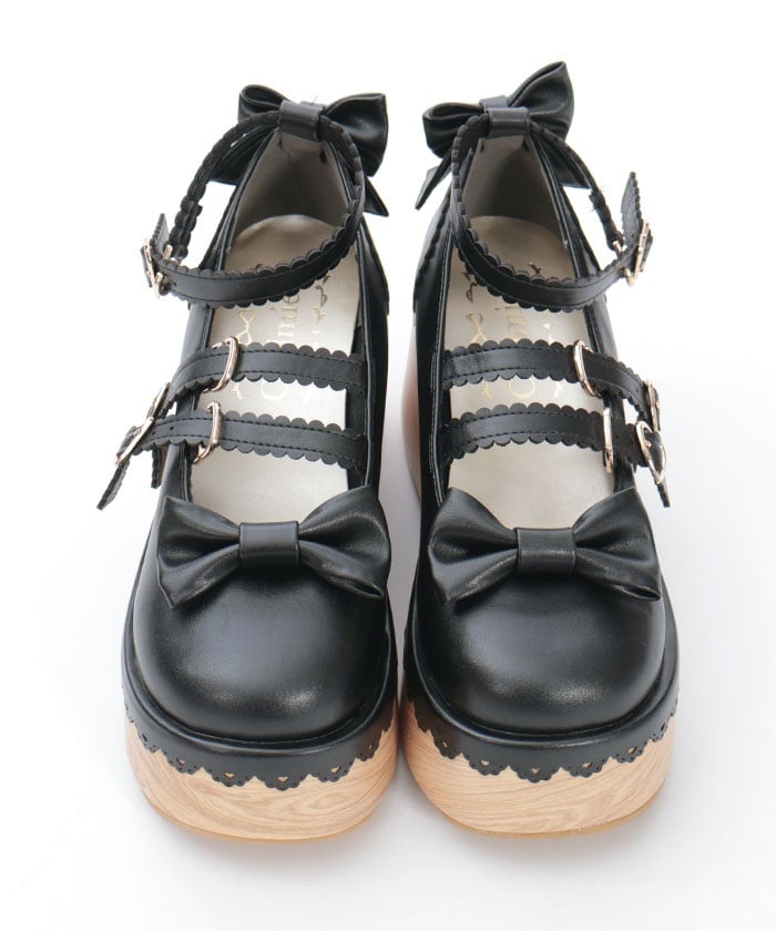 Wooden Sole Design Pumps