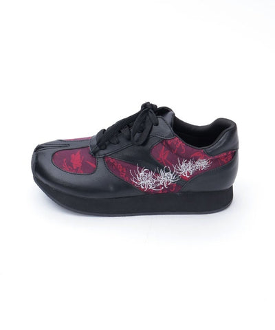 Higanbana Embroidery Tabi Sneakers