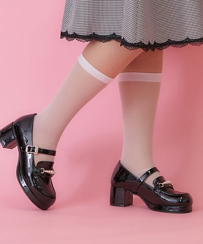 Loafers with Pearl Metal Bits