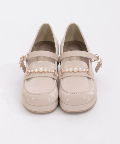 Loafers with Pearl Metal Bits