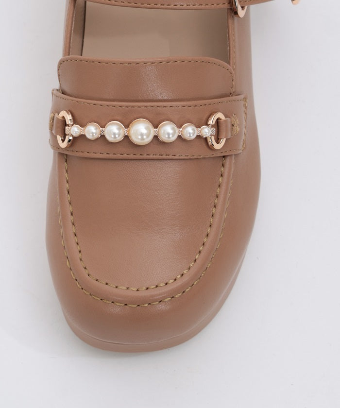 Loafers with Pearl Metal Bits