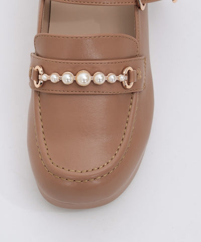 Loafers with Pearl Metal Bits