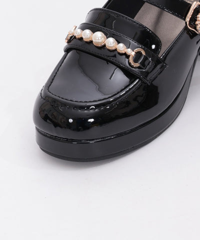 Loafers with Pearl Metal Bits