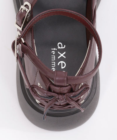 Platform Cross Strap Shoes