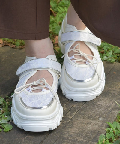 Lace Design Open Sneakers