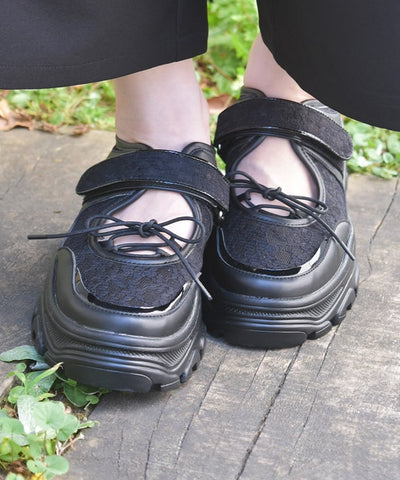 Lace Design Open Sneakers