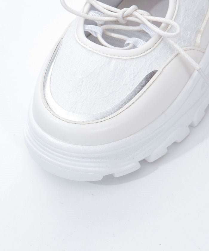 Lace Design Open Sneakers