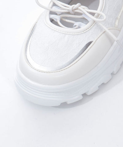 Lace Design Open Sneakers