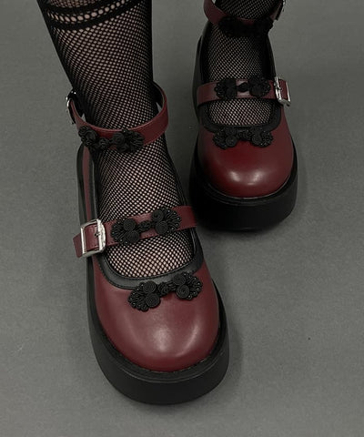 Chinese Button Platform Shoes