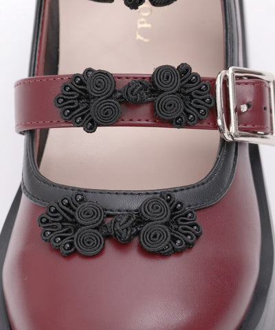 Chinese Button Platform Shoes