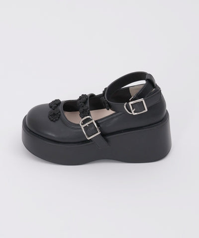 Chinese Button Platform Shoes