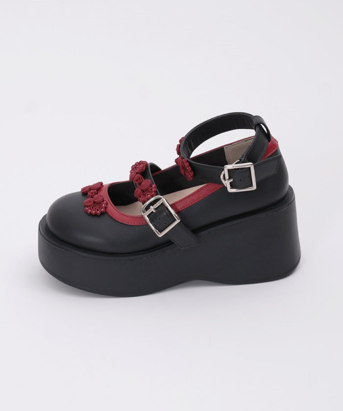 Chinese Button Platform Shoes