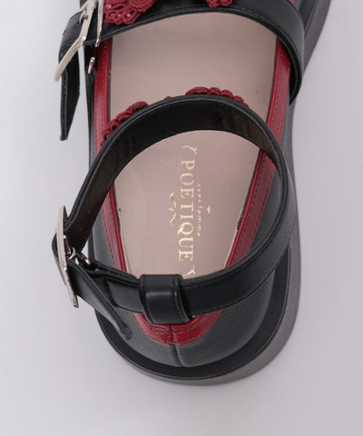 Chinese Button Platform Shoes