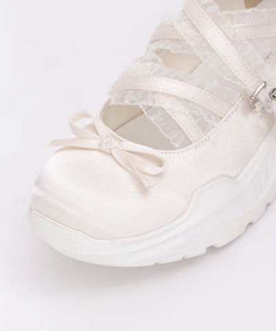 Satin Ballet Sneakers