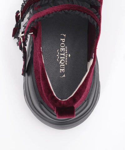 Velour Ballet Sneakers