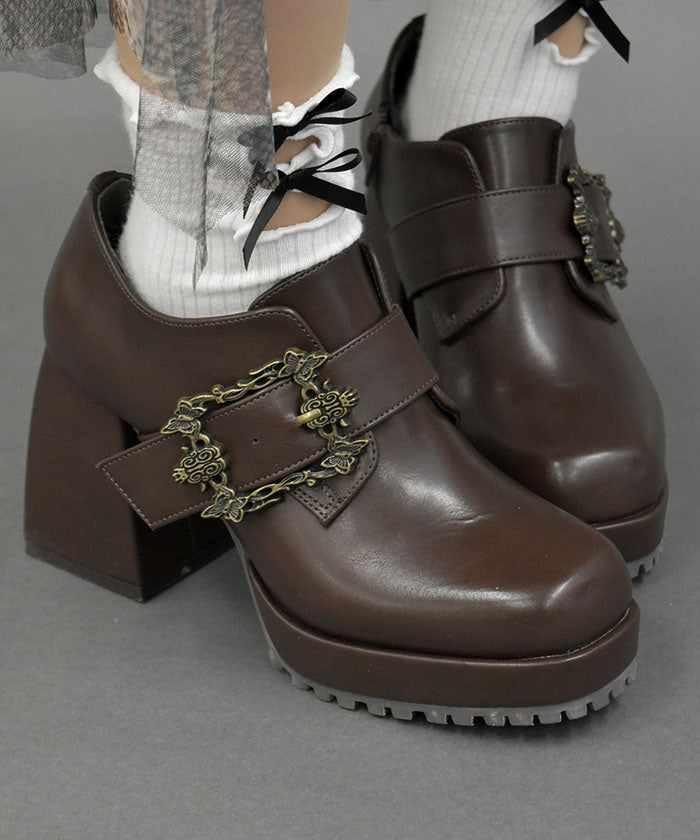 Buckle Belt Shoes