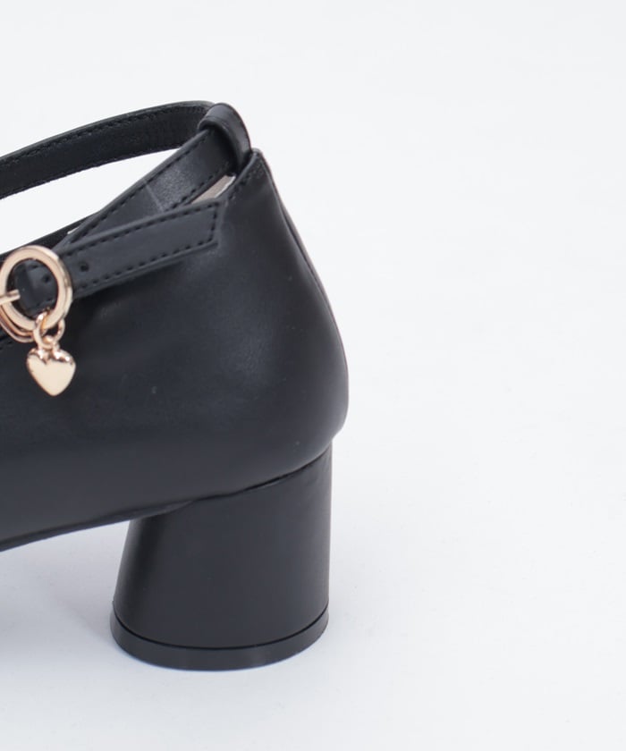 Square Toe Row Ribbons Pumps