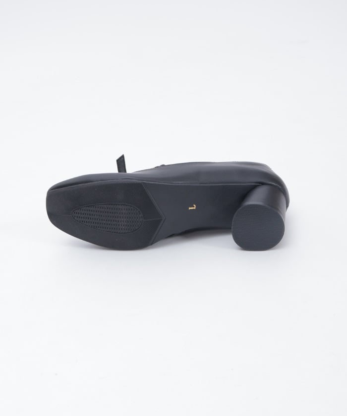 Square Toe Row Ribbons Pumps