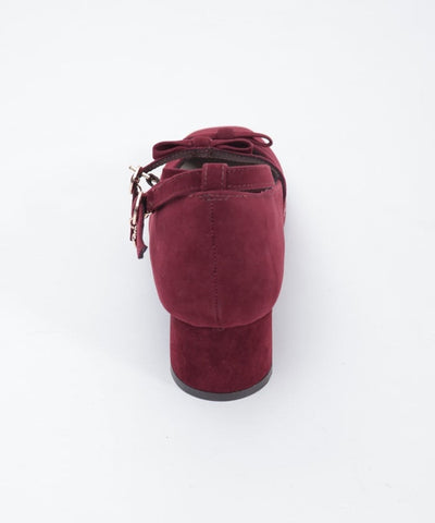 Square Toe Row Ribbons Pumps