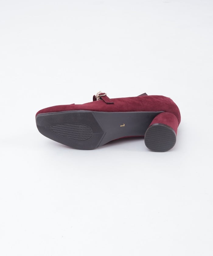 Square Toe Row Ribbons Pumps