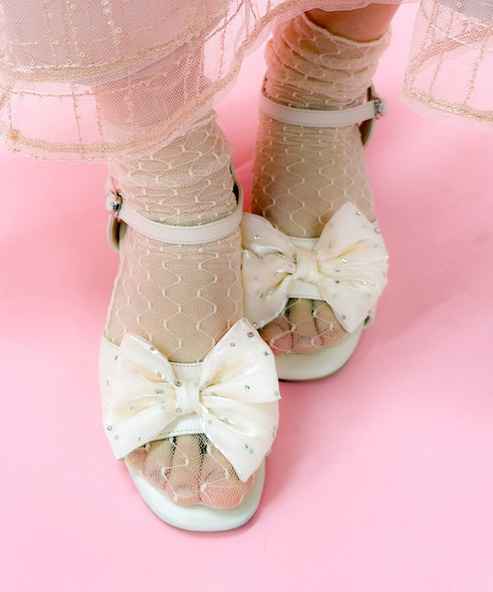 靴 RoseMuse Ribbon platform sandals white/L Ribbon platform