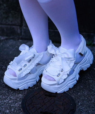 Platform Lace-Up Sport Sandals