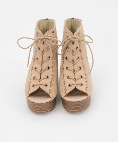 Lace-Up Boot Sandals