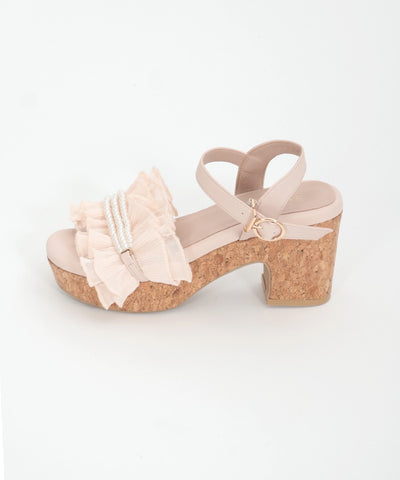 Pleated Frill Sandals