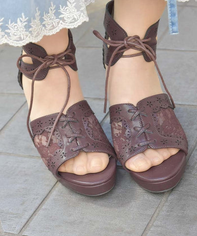 Cutwork Lace Sandals