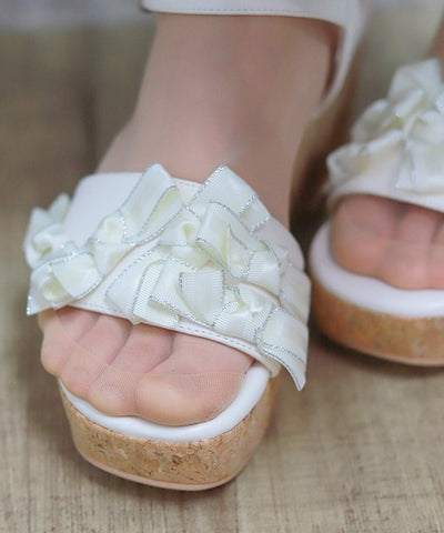 Ribbon & Ribbon Sandals