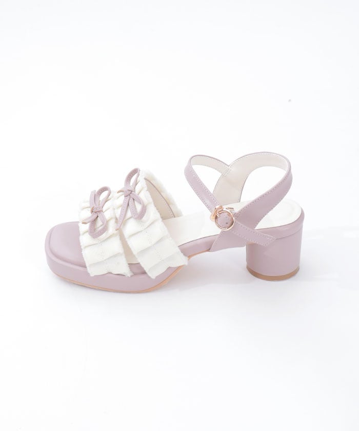 Fringe Color Scheme Ribbon Sandals