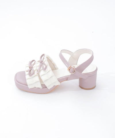 Fringe Color Scheme Ribbon Sandals