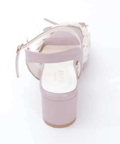 Fringe Color Scheme Ribbon Sandals