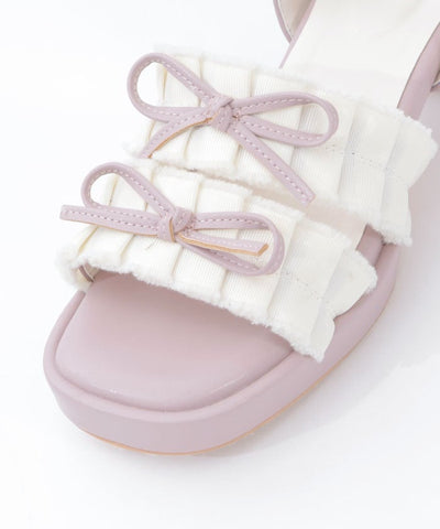 Fringe Color Scheme Ribbon Sandals