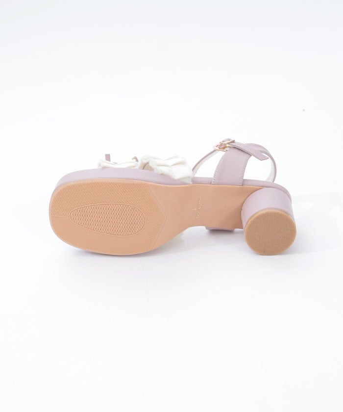 Fringe Color Scheme Ribbon Sandals