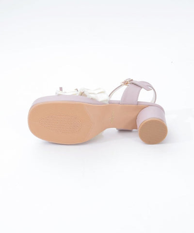 Fringe Color Scheme Ribbon Sandals