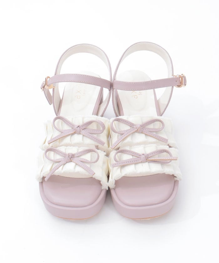 Fringe Color Scheme Ribbon Sandals