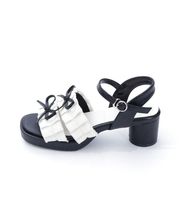Fringe Color Scheme Ribbon Sandals