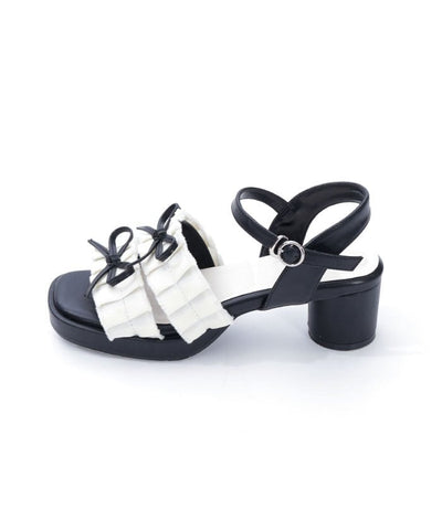 Fringe Color Scheme Ribbon Sandals