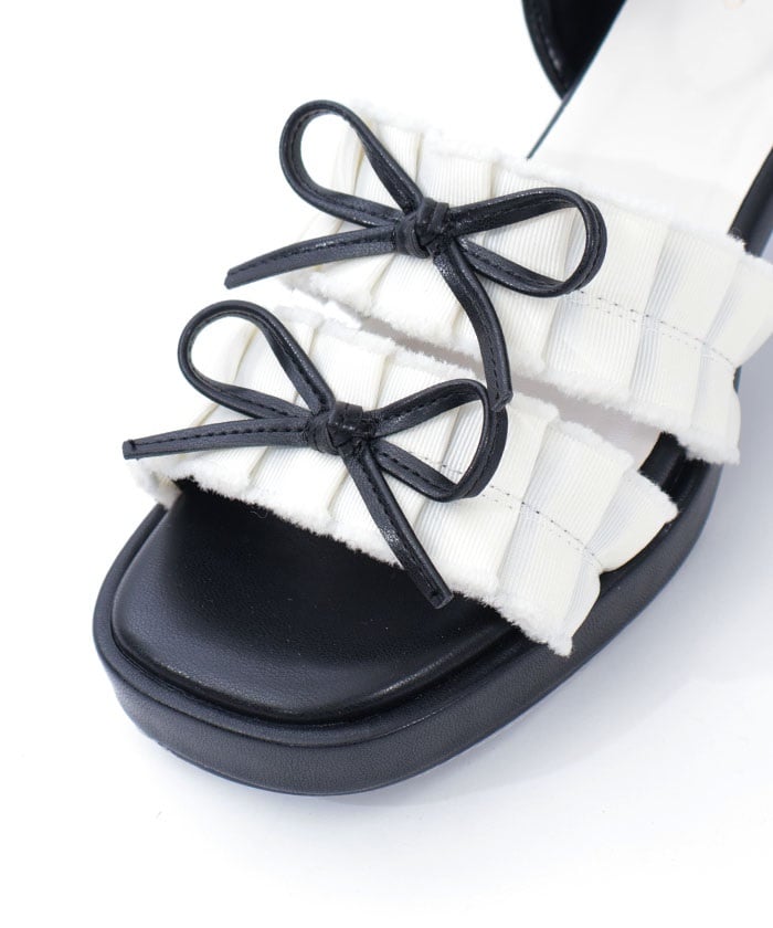 Fringe Color Scheme Ribbon Sandals