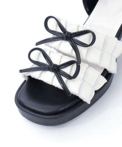 Fringe Color Scheme Ribbon Sandals