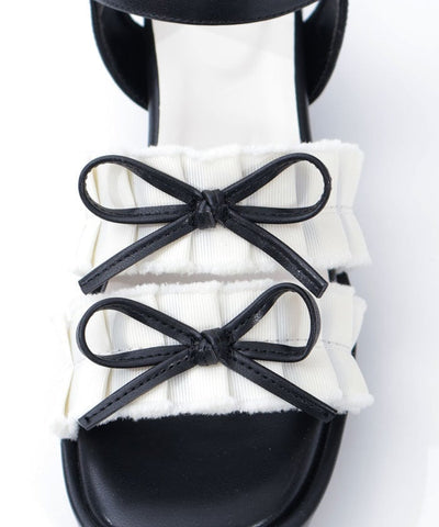 Fringe Color Scheme Ribbon Sandals