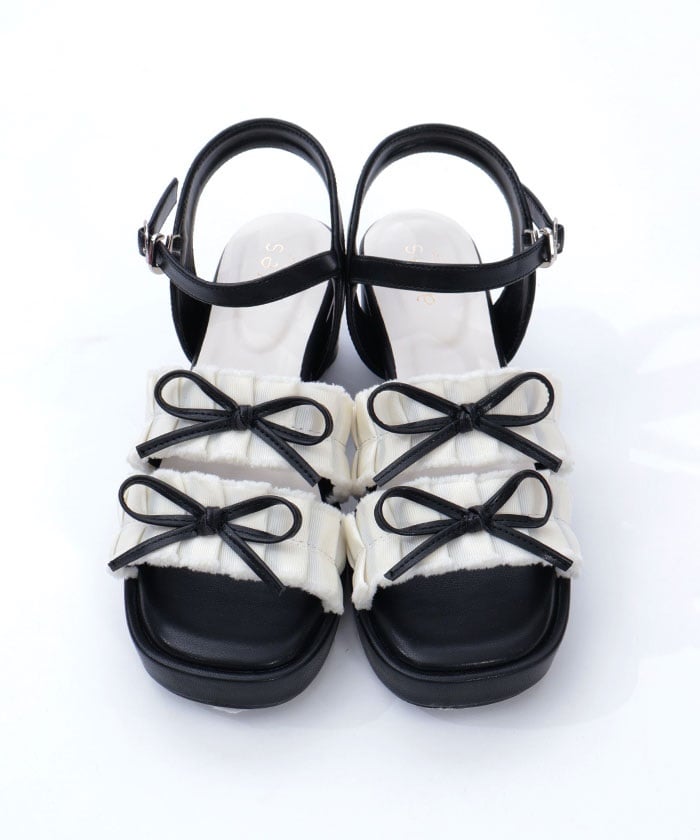 Fringe Color Scheme Ribbon Sandals