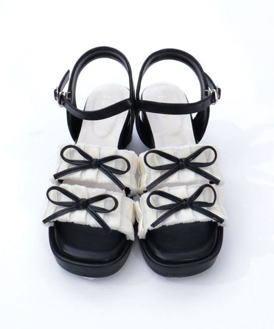 Fringe Color Scheme Ribbon Sandals
