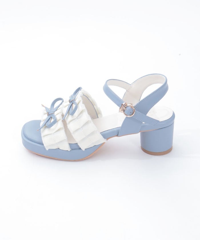 Fringe Color Scheme Ribbon Sandals