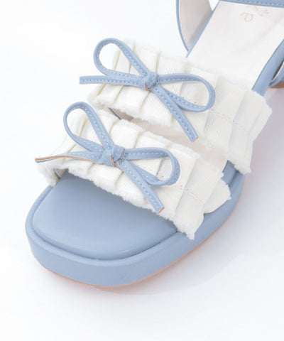 Fringe Color Scheme Ribbon Sandals